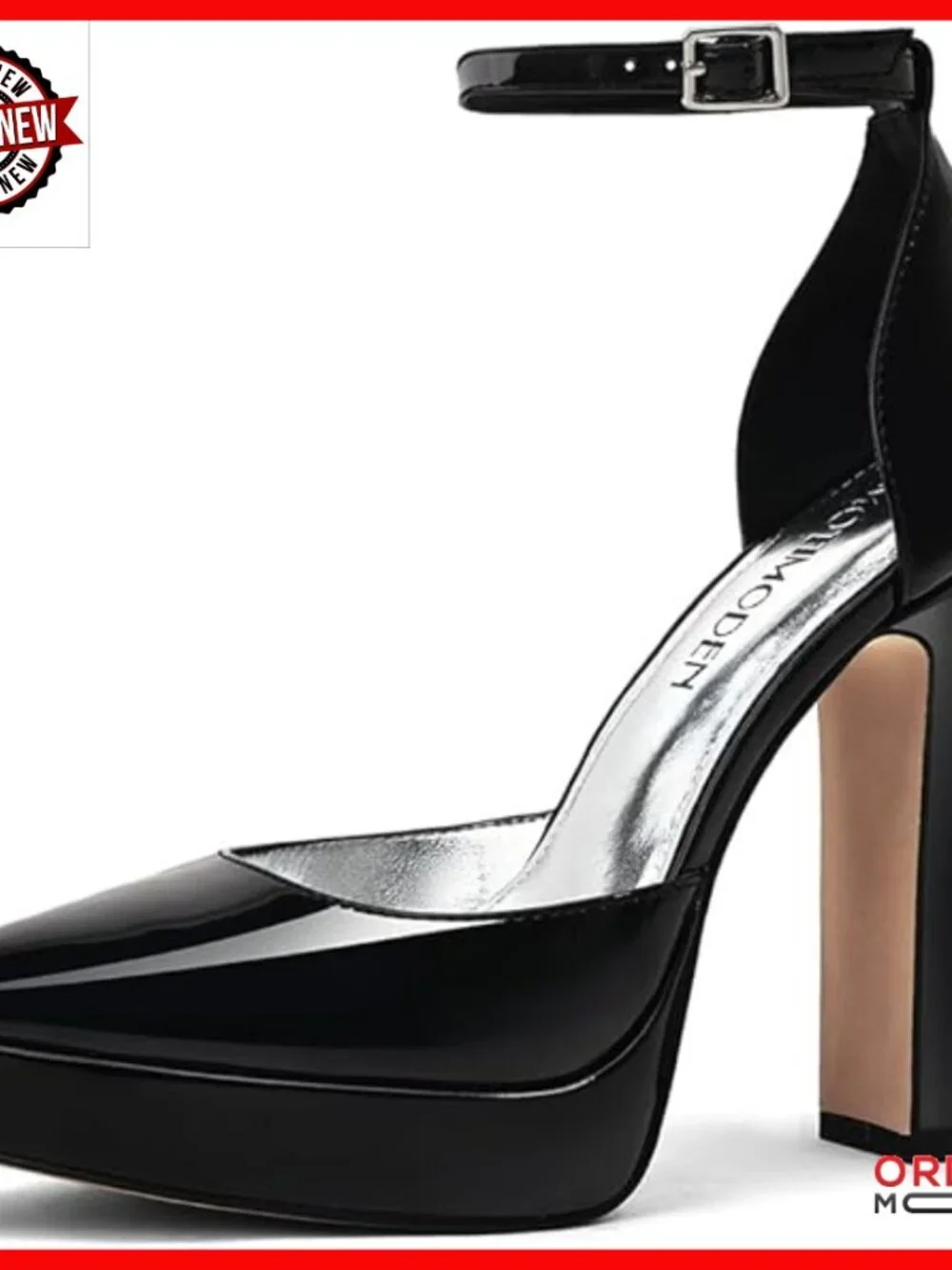 Platform Chunky Heels Ankle Strap Buckle Block Heel Pumps Dress Shoes
